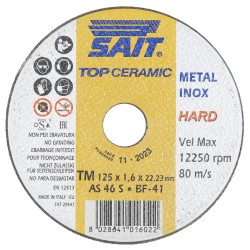 SAIT-TM AS46S 125 x 1,6 x 22,2 keramisk kappeskive SAIT