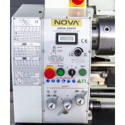 NOVA 290VF manuell metalldreiebenk 1,5 kW, avstand mellom sentrene 700 mm, 230 V