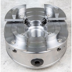 Chuck til tredreiebenk, 146 mm, M33 x 3,5 mm-gjenge