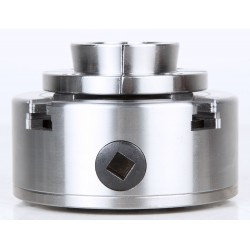Chuck til tredreiebenk, 100 mm, M33 x 3,5 mm-gjenge