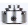 Chuck til tredreiebenk, 100 mm, M33 x 3,5 mm-gjenge