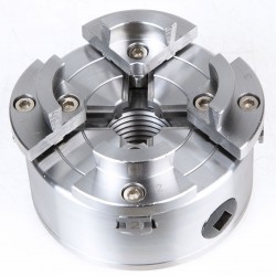 Chuck til tredreiebenk, 100 mm, M33 x 3,5 mm-gjenge