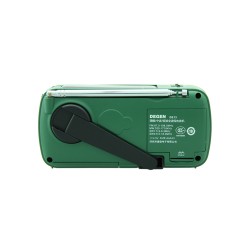 Degen DE13-nødradio med mulighet for batteridrift.
