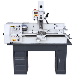 NOVA 25L/3 manuell metalldreiebenk med fres 230 V - 750 W, senteravstand 700 mm