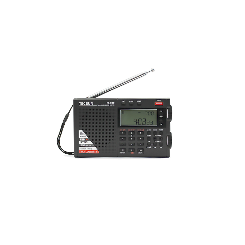 Tecsun PL-330 kompakt kortvågsrese-radio LW/MW/SW/FM