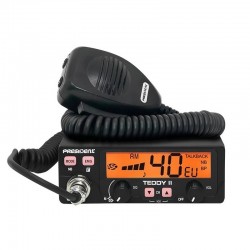 President Teddy II ASC LA-radiotelefon, 40 kanaler AM/FM, 4 W