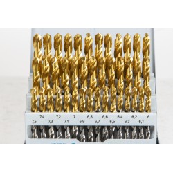 41-osaline OSAWA HSS/TiN puuride komplekt (6–10 mm; 0,1 mm samm)