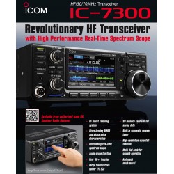 Icom IC-7300 HF + 50 + 70 MHz 100 W SDR-sender/mottaker