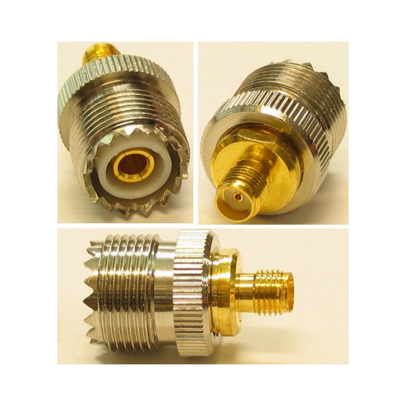 UHF-han / SMA-han adapter