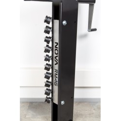 NOVA RM46 Pro-sikkemaskin med stativ, designet og produsert i Finland