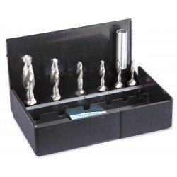 M3-M10 Kombineret bore- og gevindtapsæt, 7 stk