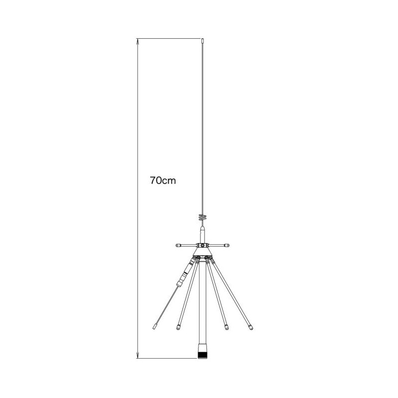 Diamond D220S discone-antenn 100–1600 MHz