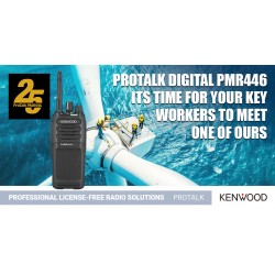 Kenwood ProTalk TK-3701DE analogā/digitālā PMR446 rācija