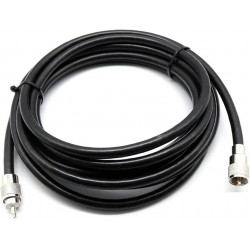 RG-213/U 25 m ferdig kabel med PL-259-kontakter (UHF) av høy kvalitet.
