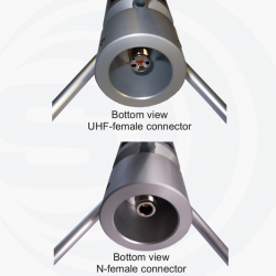 Sirio GPA 68-basstationsantenn, justerbar 66–108 MHz