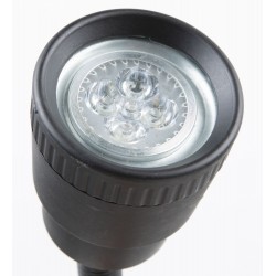 Kraftig 4 W LED-arbeidslampe med fleksibel arm for bearbeidingsmaskiner.