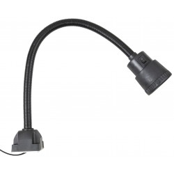 Kraftfuld 4W LED-arbejdslampe med fleksibel arm til bearbejdningsmaskiner.