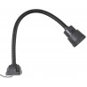 Kraftig 4 W LED-arbeidslampe med fleksibel arm for bearbeidingsmaskiner.