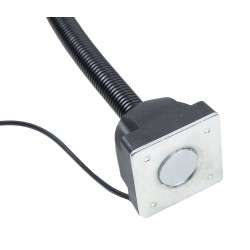 Kraftig 4 W LED-arbeidslampe med fleksibel arm for bearbeidingsmaskiner.