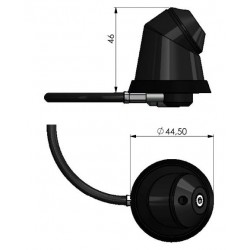 SX-festesett for M6-antenner med 5 m FME-kabel
