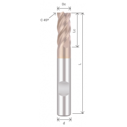 NOVA Pro hardmetallpinnfres, variabel spiral 38 42 Z4 VHHMZ4