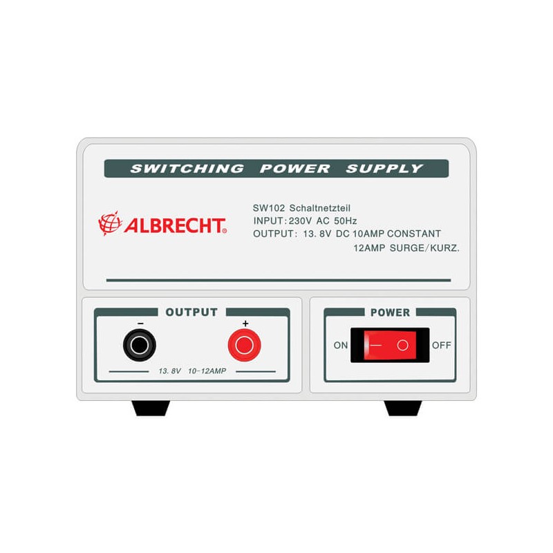 Albrecht SW102 RF 13,8 V DC / 10 A toiteplokk