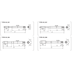 YAMAWA PO-VA, M Machine tap, for through hole, OX treatment