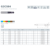 G2CSB4, hårdmetal-radiusfræser, Z4