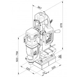 BDS MAB 825 KTS magneettiporakone