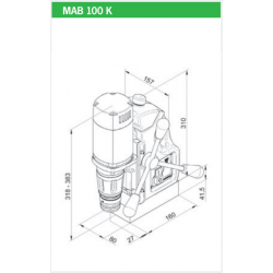BDS MAB 100 K magneettiporakone