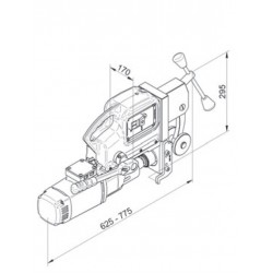 BDS RailMAB 915 magnetboremaskin til jernbane, 1600 W, 2-trinns