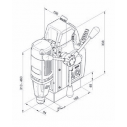 BDS AutoMAB 350 – Helautomatisk magnetbormaskin Ø 35 mm, 1050 W
