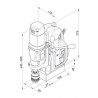 BDS MAB 455 magnetboremaskin Ø 50 mm, MK2, 1050 W