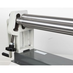 NOVA 610 rundvalse – kompakt og stabil valsemaskine til tyndplade. Arbejdsbredde 610 mm, kapacitet 0,8–1,0 mm, valsediameter 38 