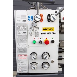 NOVA 230A manuell metalldreiebenk med 3-akset digitalt måleutstyr
