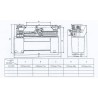 NOVA 6240 manuell metalldreiebenk 2,2 kW, senteravstand 1000 mm