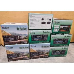 Icom IC-705 Plus 5 MHz 10 W SDR-sender/mottaker 1,8–430 MHz med BP-307-batteri på 3 150 mAh
