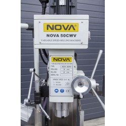 NOVA 50CWV-fresemaskin med trinnløs hastighetsregulering