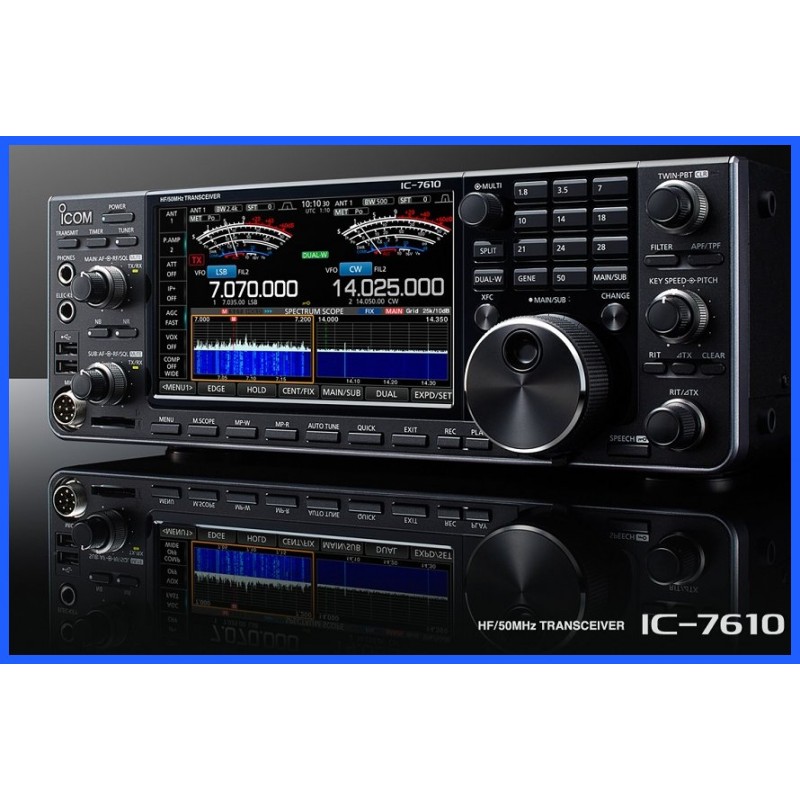 Icom IC-7610 HF+50 MHz samt 5 MHz transceiver