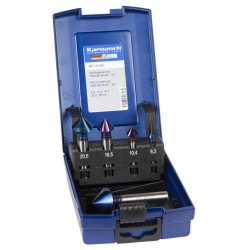 Karnasch forsenkere 90°, 5 stk., HSS-Xe Blue-Tec-belegg.