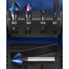 Karnasch forsenkere 90°, 5 stk., HSS-Xe Blue-Tec-belegg.
