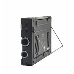 Tecsun H-501x-radiomottaker med FM-stereo, kortbølge, mellombølge og langbølge.