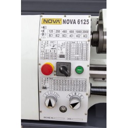 NOVA 6125B manuell metalldreiebenk 0,75 kW, avstand mellom spisser 550 mm
