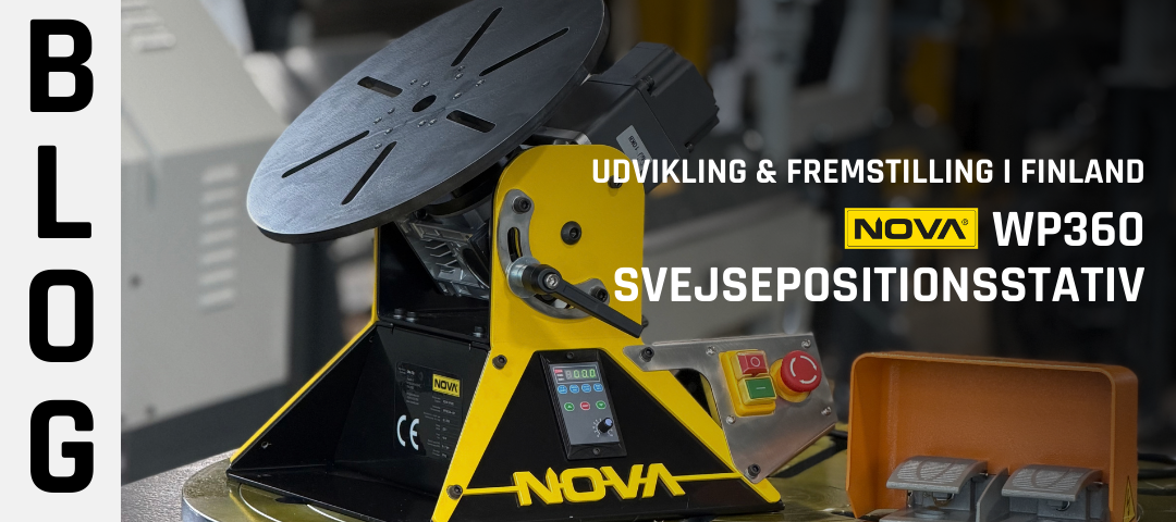 NOVA WP360 – kompakt svejseroterer, udviklet og fremstillet i Finland