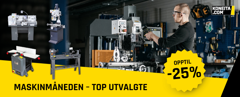 Maskinmåneden – Opptil 25 % rabatt